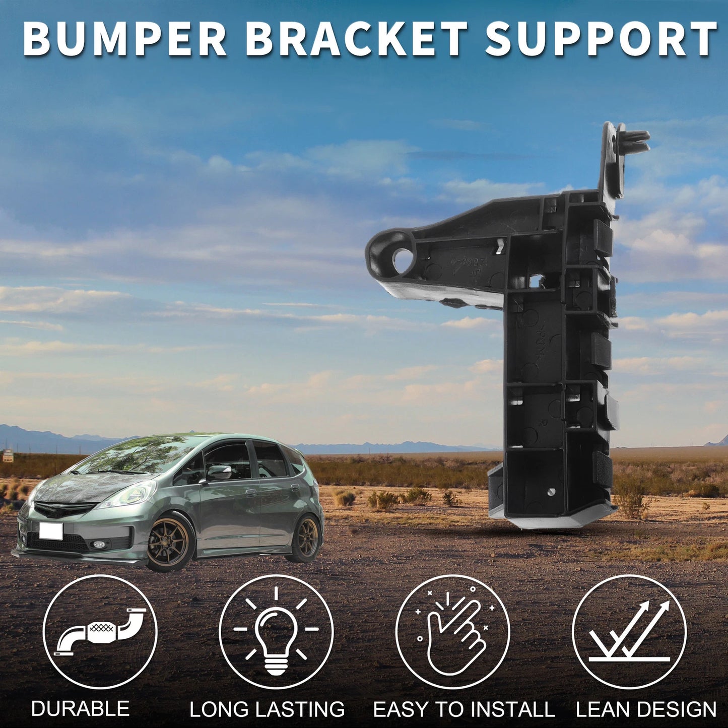 Right Front Bumper Retainer Bracket for Honda Jazz GE6 GE8 (2008-2014)