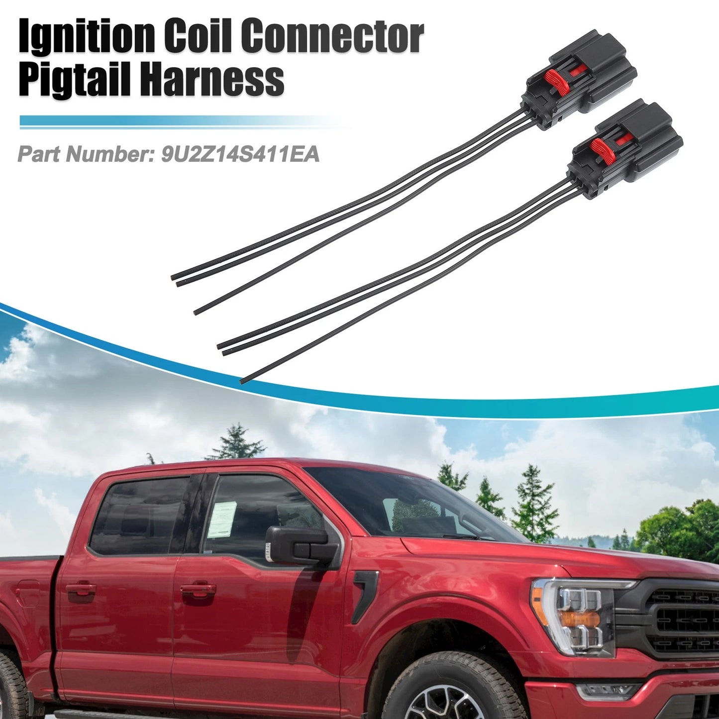 Ignition Coil Connector Pigtail Harness for Ford Flex, Lincoln (2009-2019)