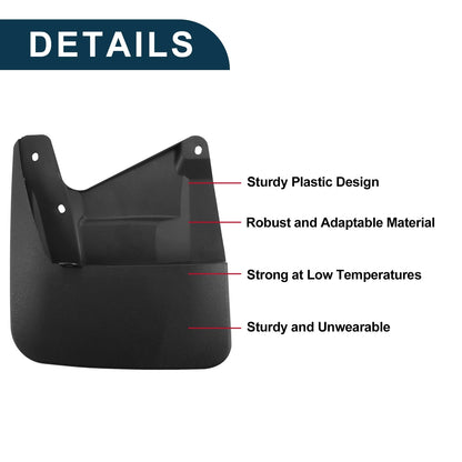1 Set Mud Flaps Splash Guards for Toyota Sequoia (2023–2024)