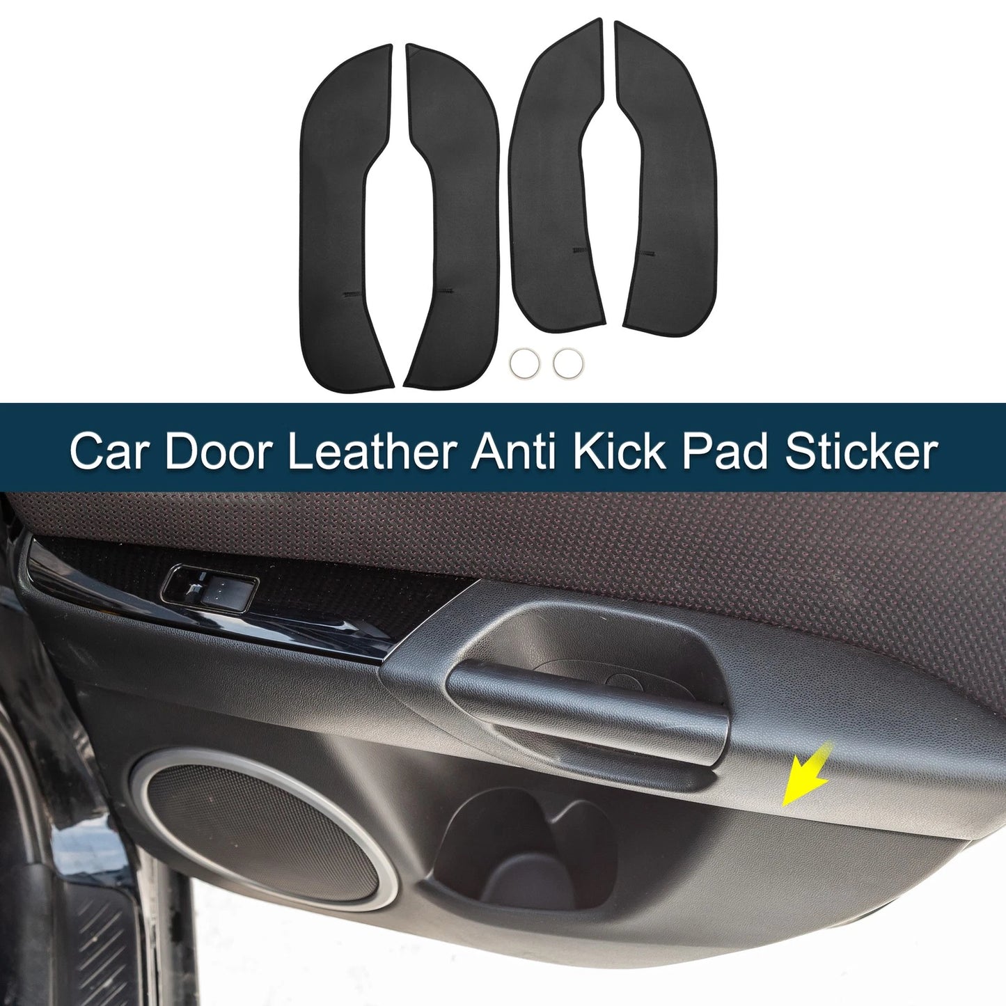 Car Door Leather Anti Kick Pad Sticker for BMW 3 Series (2020-2023)