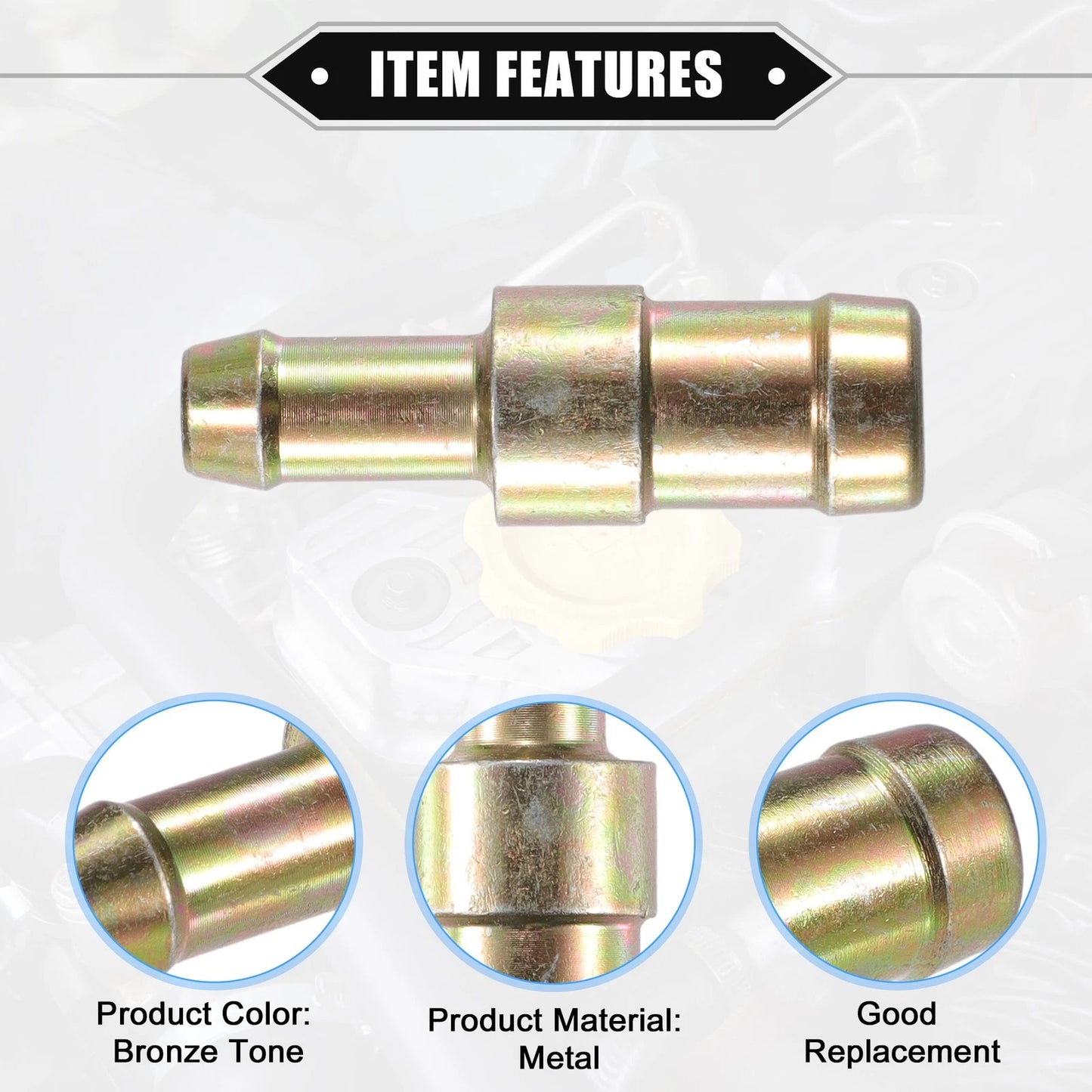 PCV Valve for Toyota FJ62 (1988-1997) Durable Metal Bronze Tone