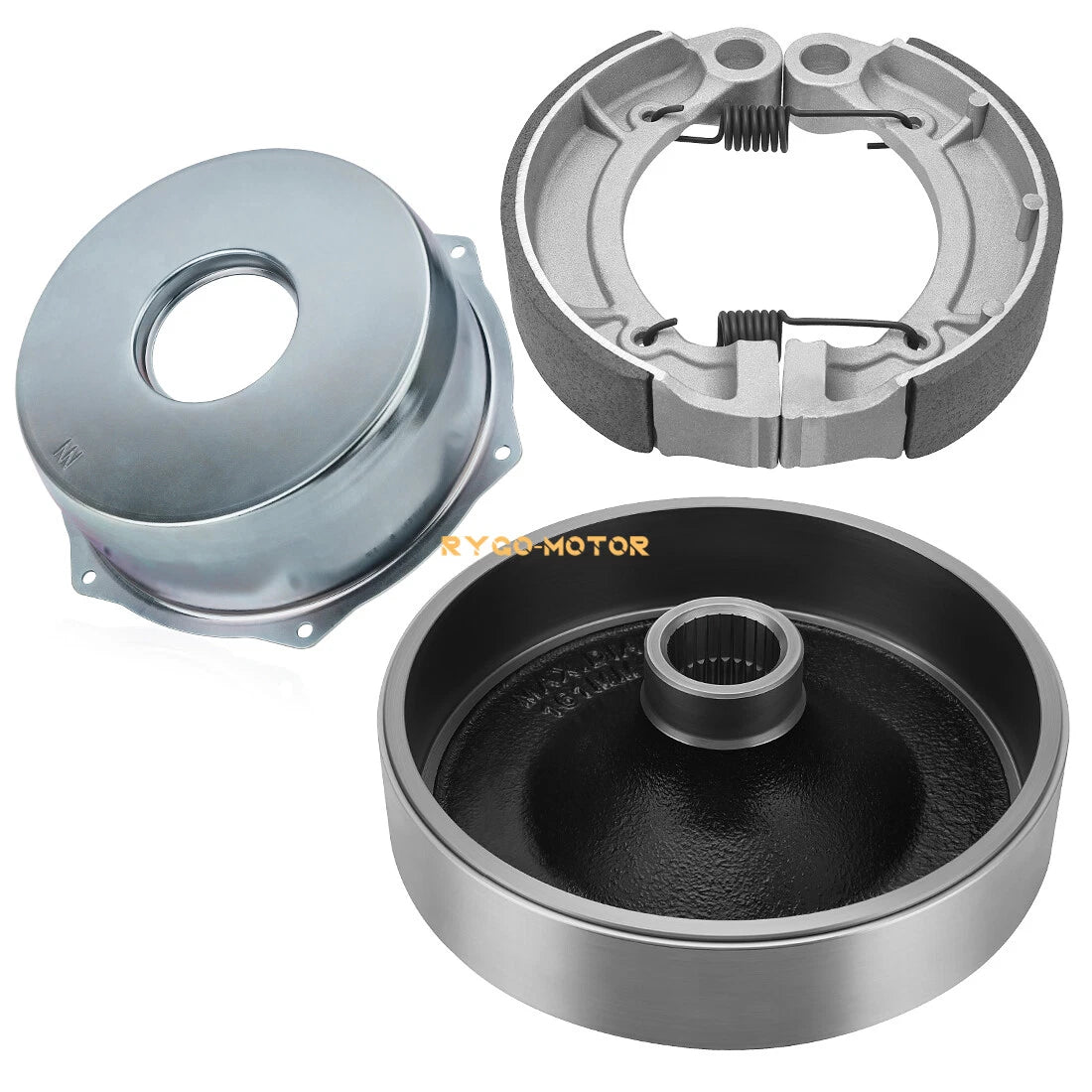 Rear Brake Drum Hub Shoes Cover for Yamaha Bruin 250 350 (2004–2006)