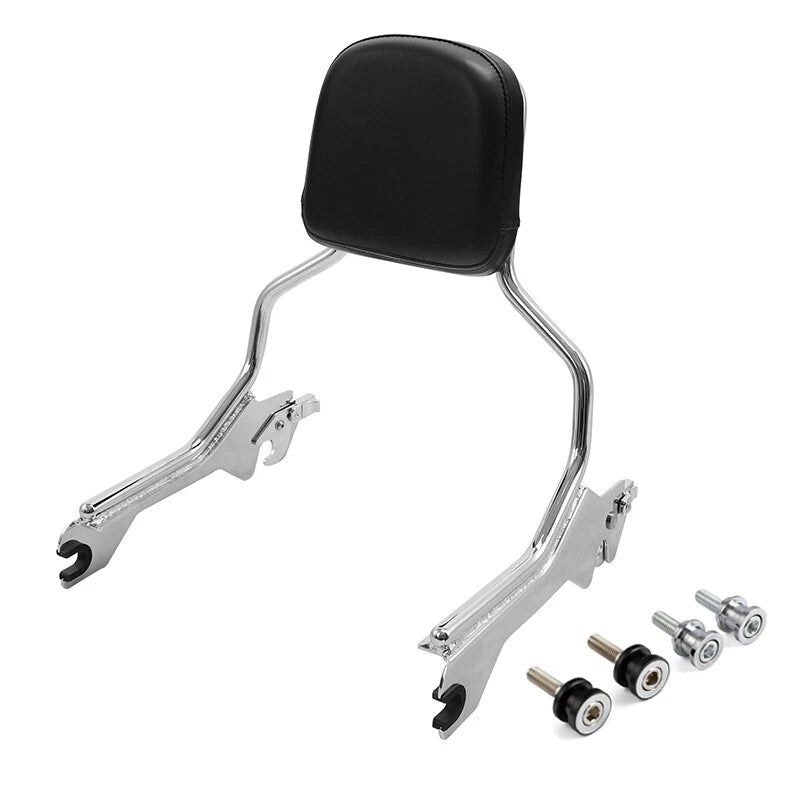 Chrome Sissy Bar Backrest Docking Hardware for Harley Fat Boy (2018-2025)