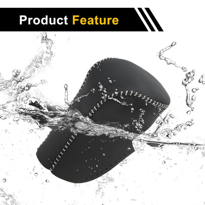 Car Gear Shift Knob Cover for Honda Accord (2008-2012) - Black Gray Faux Leather