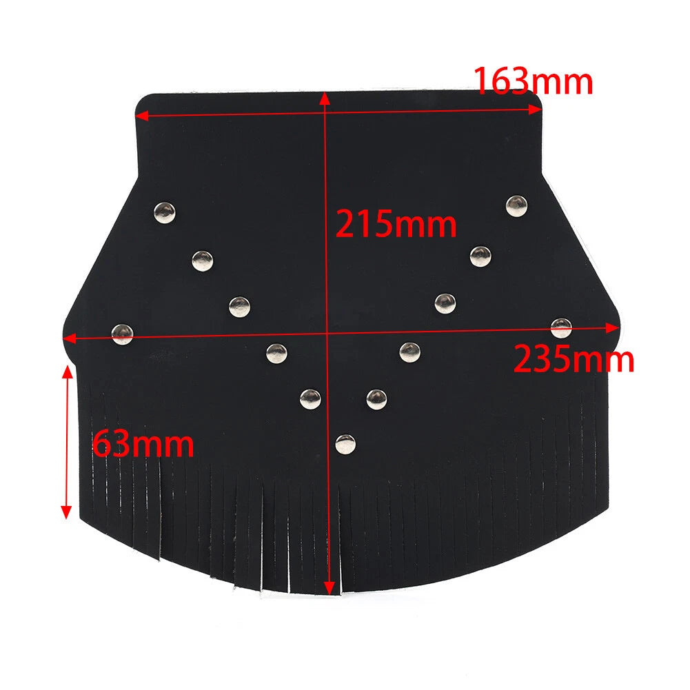 Black Rear Fender Mud Flap Cover for Harley Sportster 883XL (2004-2023)