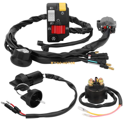 Handlebar Key Starter Relay Switch for Honda TRX300EX Sportrax (1993–2006)