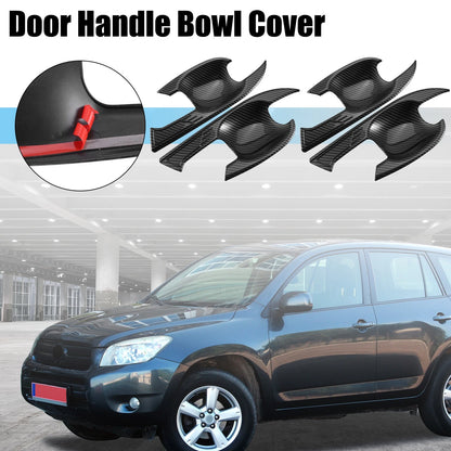 4 x Car Exterior Door Handle Bowl Cover Trim for Toyota RAV4 (2019-2023)
