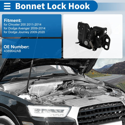 Hood Latch Assembly for Chrysler 200 (2011-2014) - 1 x Durable Replacement