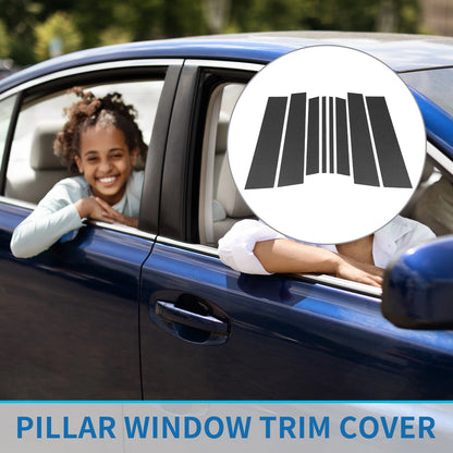 8 Pcs Door Pillar Window Trim for Toyota Highlander (2014-2023)