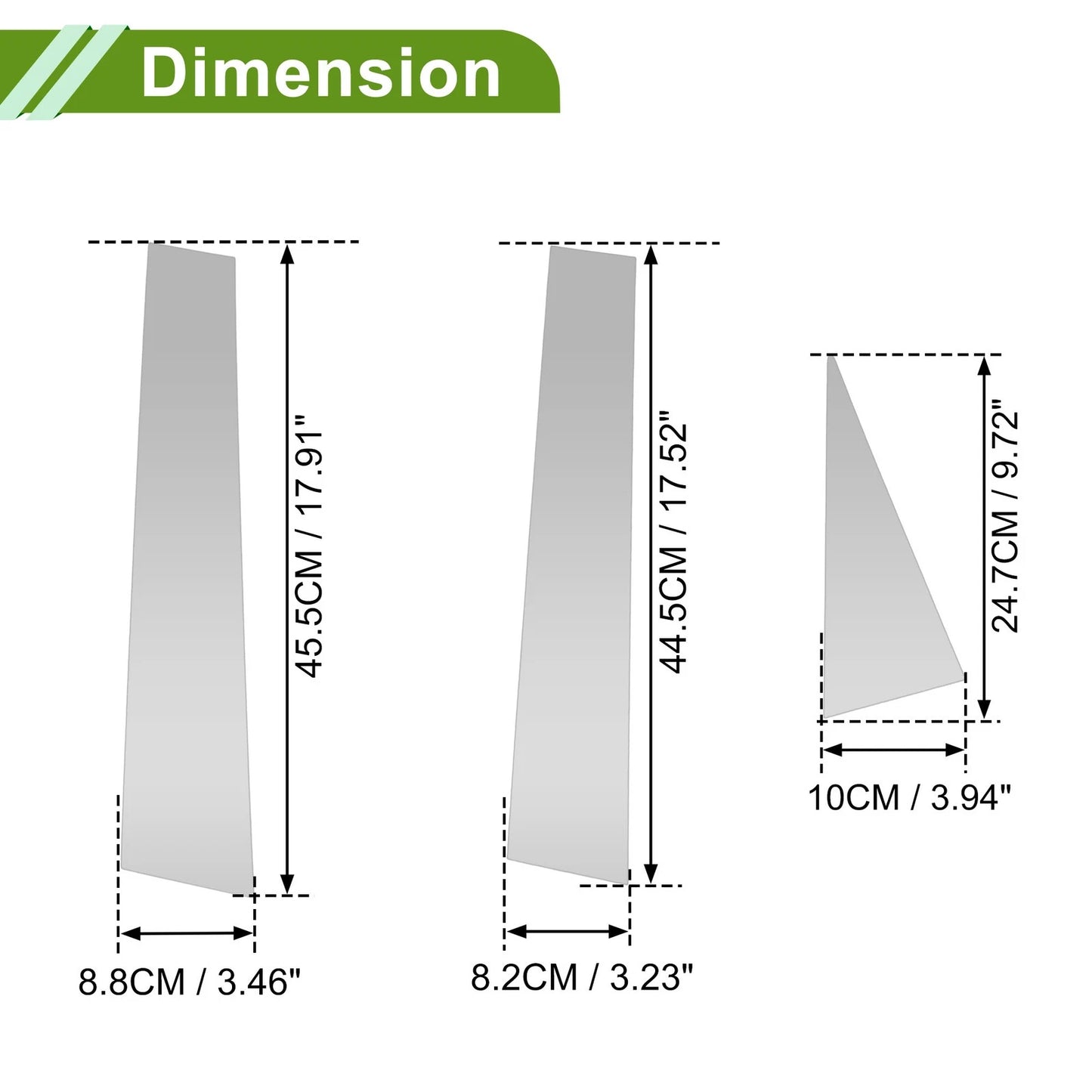 6pcs Pillar Window Trim for Chevy Captiva (2006-2015)