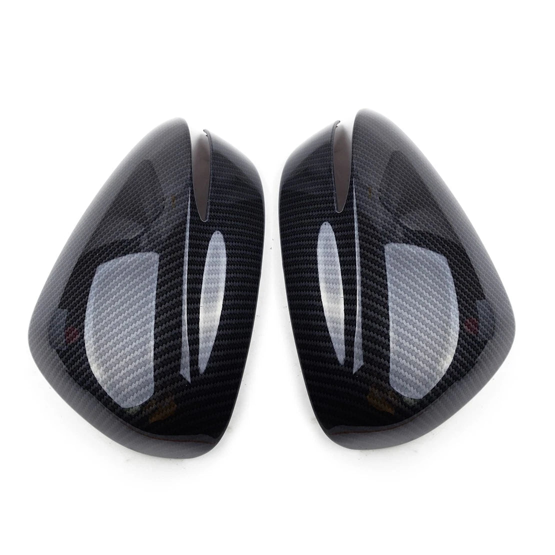 Carbon Fiber Style Mirror Cap Covers L+R for Mazda CX-5, CX-4, CX-3 (2012-2023)