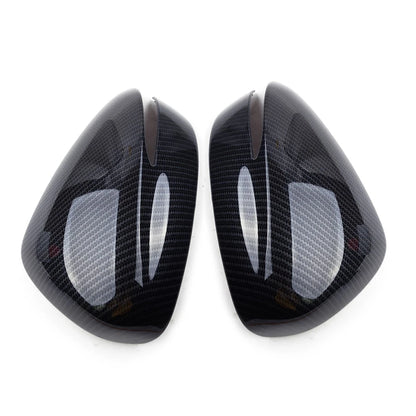 Carbon Fiber Style Mirror Cap Covers L+R for Mazda CX-5, CX-4, CX-3 (2012-2023)