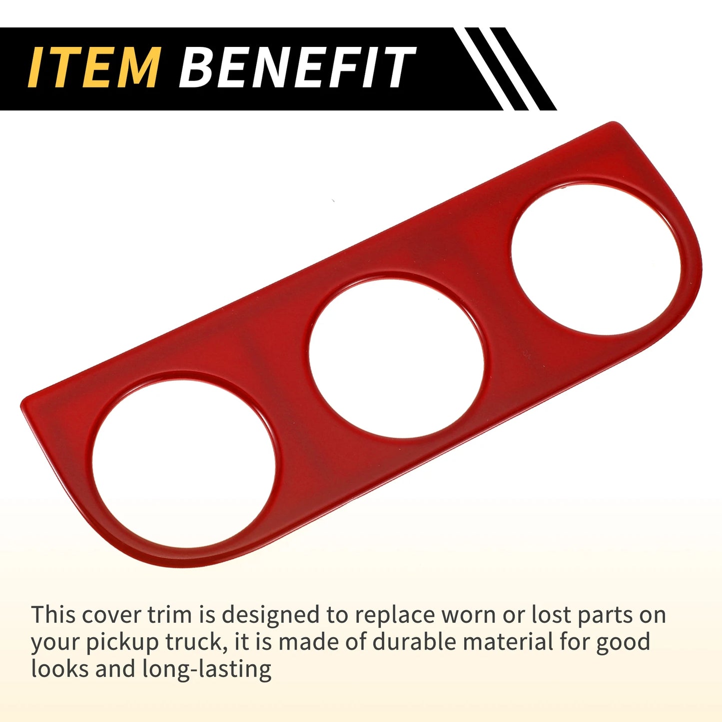 AC Switch Button Control Cover Trim for Jeep Wrangler JK (2011-2017) Red