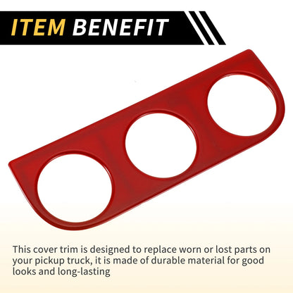 AC Switch Button Control Cover Trim for Jeep Wrangler JK (2011-2017) Red
