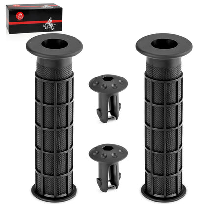 2 x Handlebar Grips w/End Guards for Honda Rancher 420 2x4/4x4 (2007–2024)