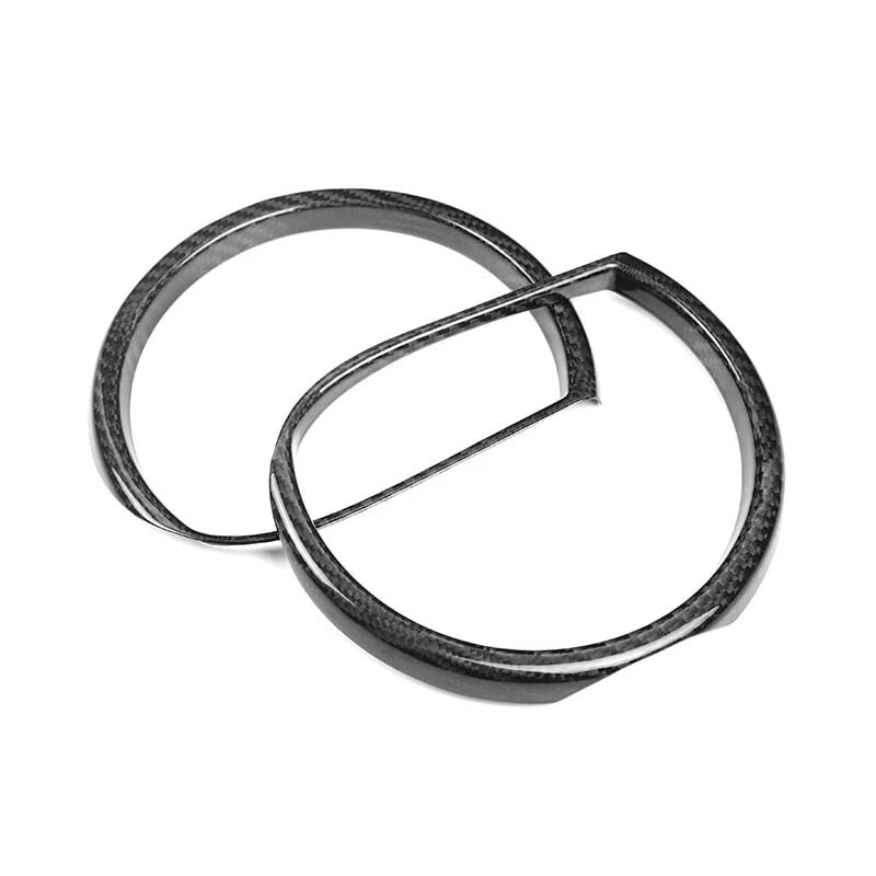 DRY Carbon Fiber Headlight Ring Cover Trim for Dodge Challenger SRT 2015-2023