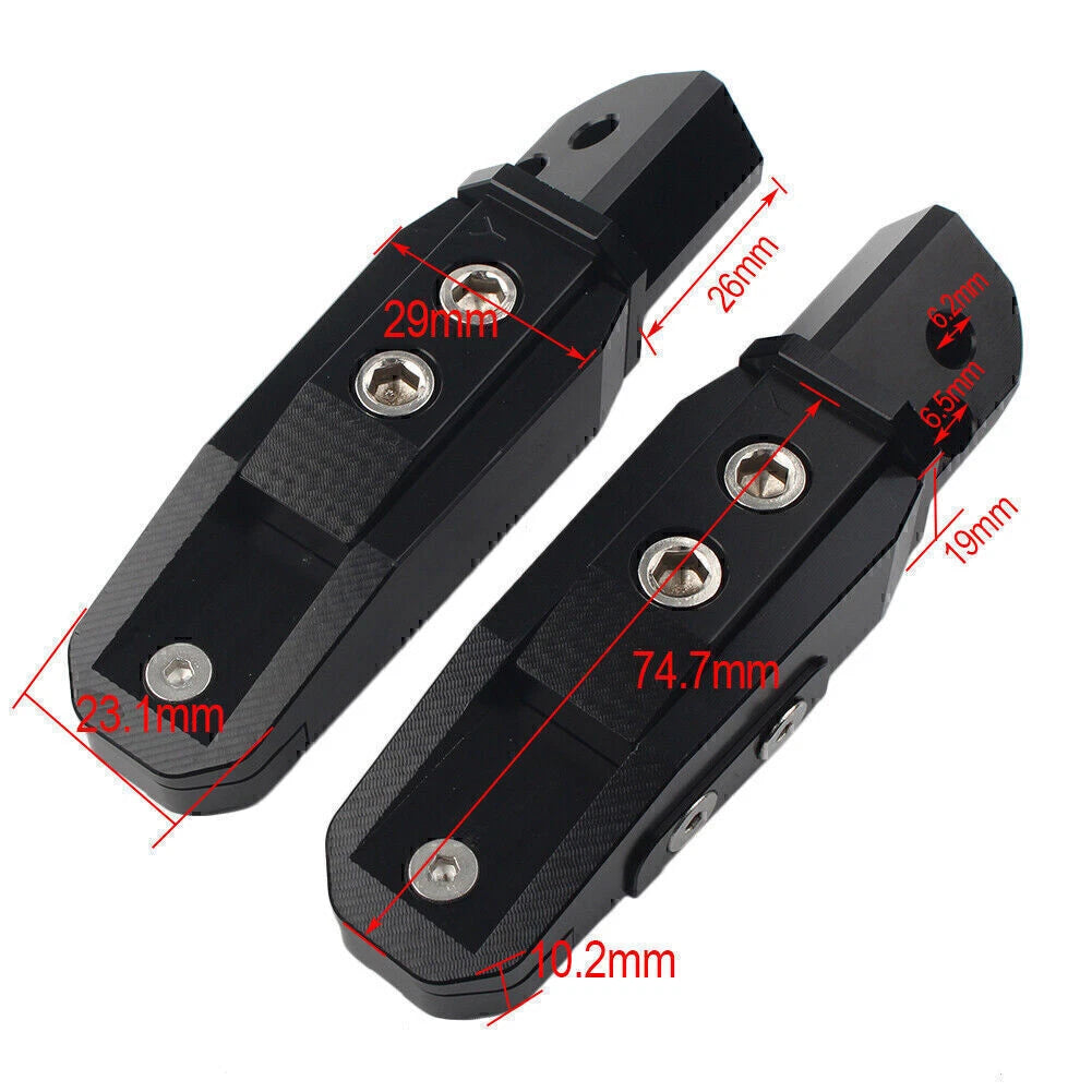 Rear Passenger Footrests Pegs for Yamaha YZF R1 R6 R1M R1S (2015-2023)
