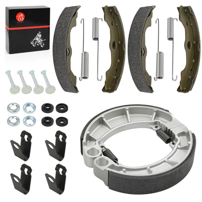 Front & Rear Brake Shoes Kit for Honda Rancher 400 TRX400FA/FGA (2004–2007)
