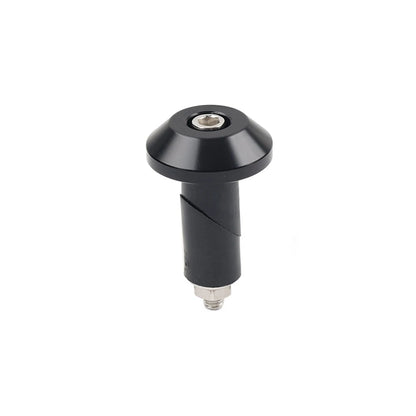 7/8'' 1'' Motorcycle Handlebar Grips & End Cap Plug - Black