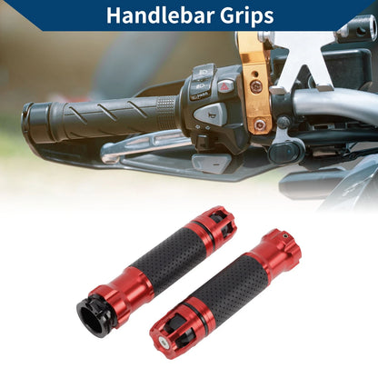 23 x 23 mm Hand Grips Cover Aluminum Alloy Handlebar Grips Red for Motorcycle