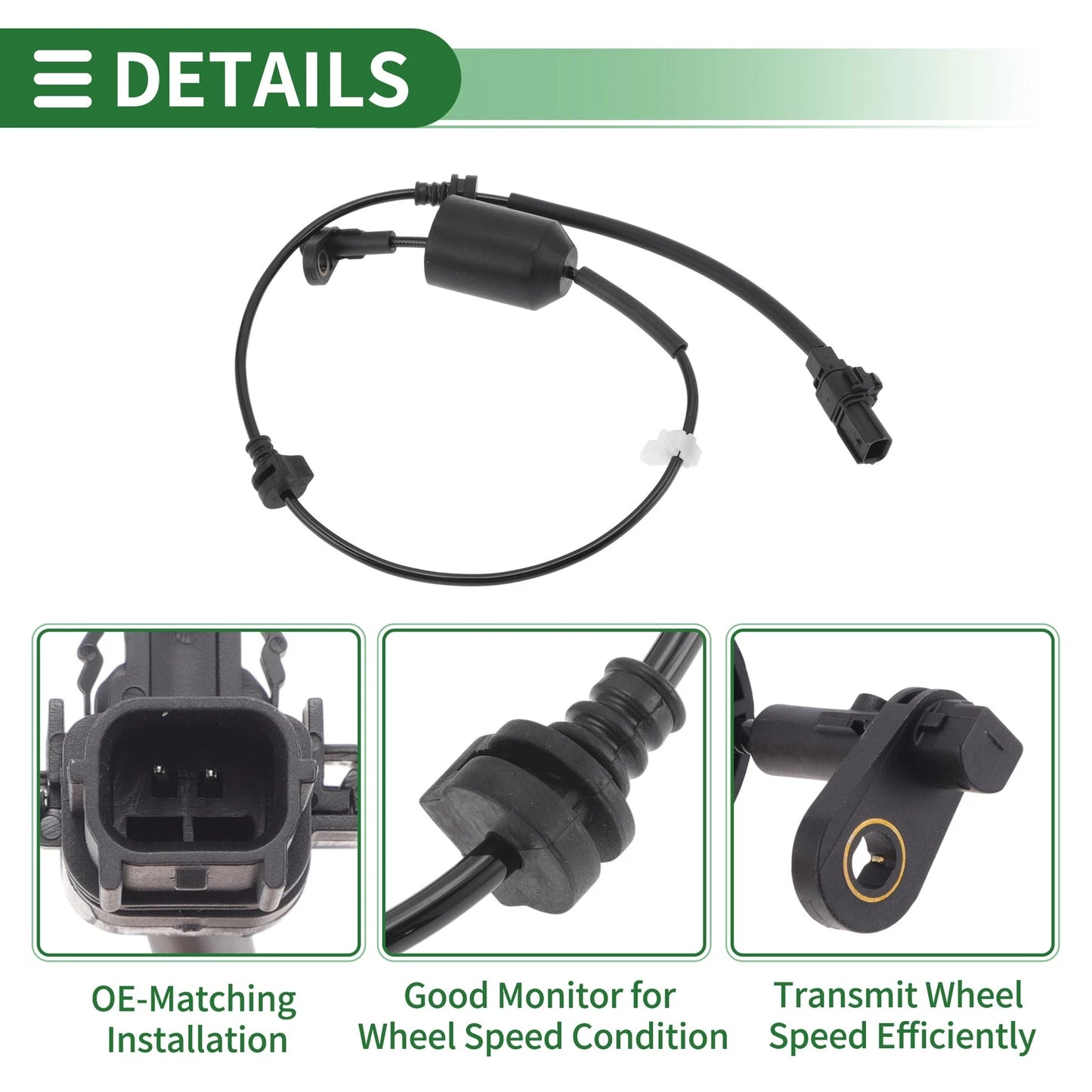 ABS Wheel Speed Sensor for Honda Greiz Gj6 2016-2019 (2 x Sensors)