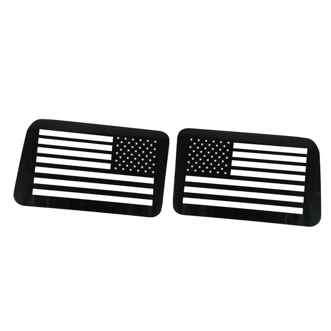 Black Rear Window Louver USA Flag Decals for Ford Bronco (2021-2023)