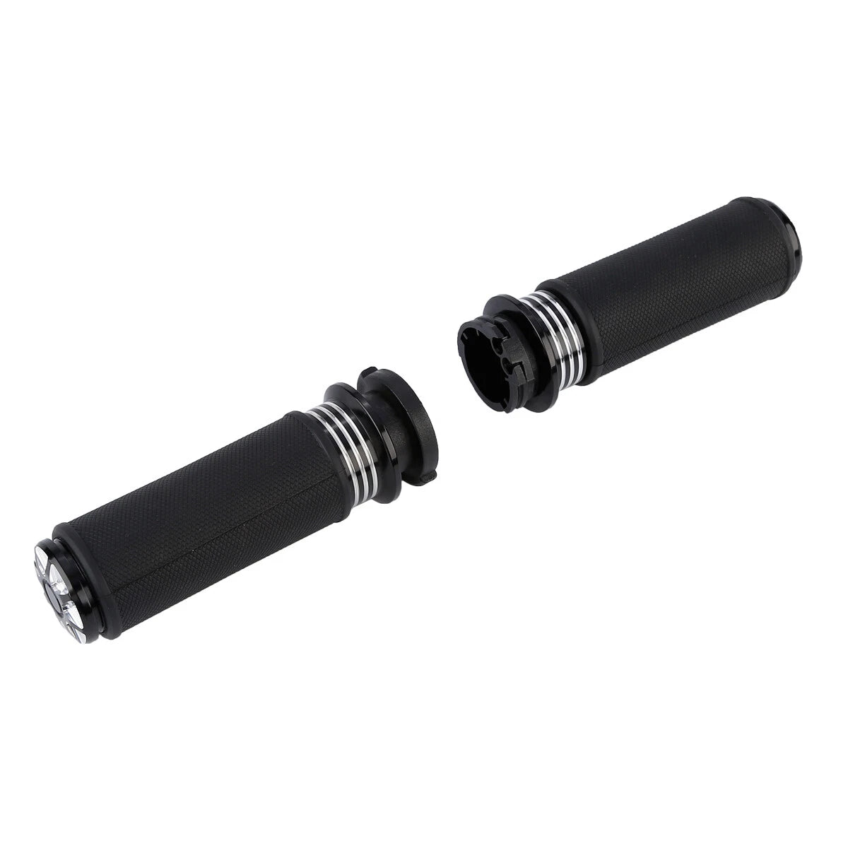 1'' Black CNC Handlebar Grips for Harley V Rod VRSC VRSCR (2002-2017)