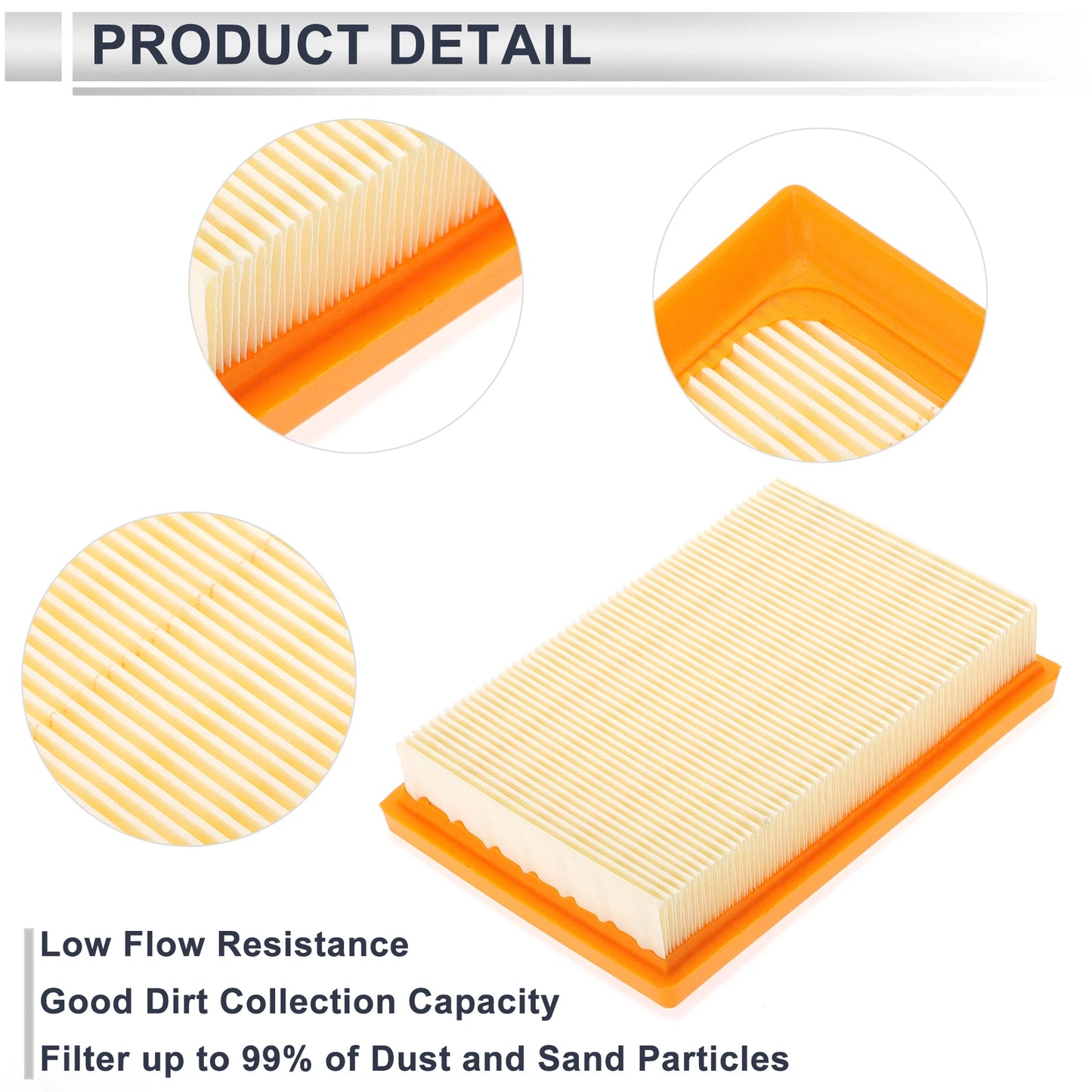 Car Engine Air Filter for Toyota Prius (2016-2023) - 1 x Long Life Filter