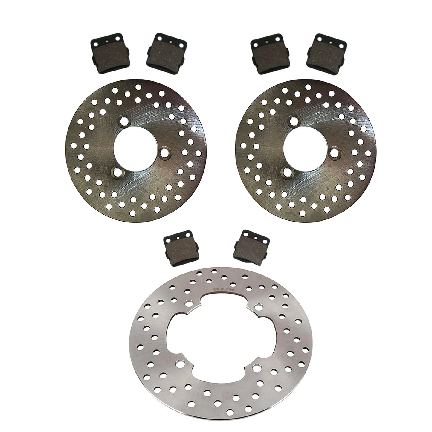 Front & Rear Disc Rotors & Pads for Honda TRX400EX, TRX400X Sportrax