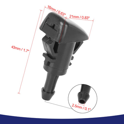 Windshield Washer Nozzle Jet Spray 2 x for Dodge Caliber (2007-2012)