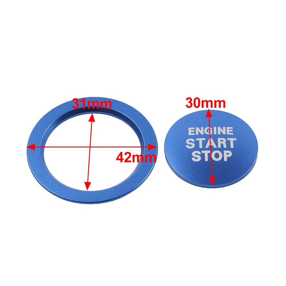 Engine Start Stop Push Button Cover Ring for Toyota Tacoma Yaris Prius RAV4