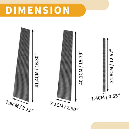 6 Pcs Door Pillar Window Trim for Lexus CT200 CT200h (2011-2017)
