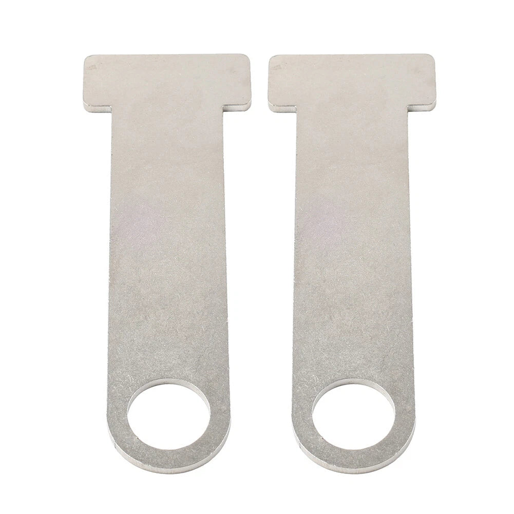 2 x Universal Motorcycle Helmet Strap D-Ring Steel Lock Extensions for Scooter