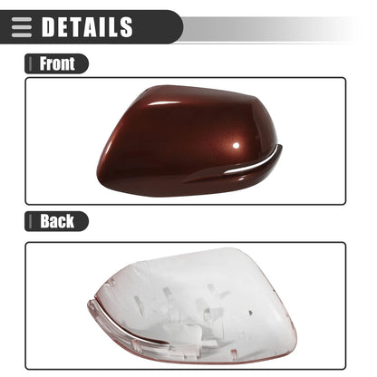 Left Side View Mirror Cover Trim for Honda CR-V (2012-2016) ABS Brown