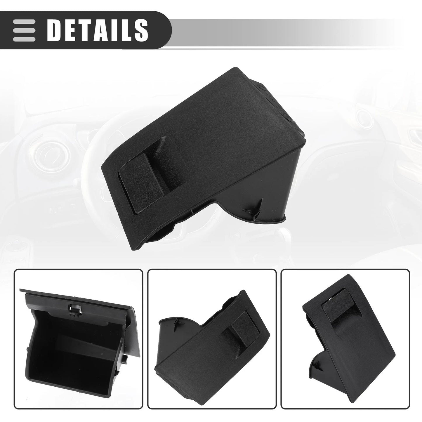 Coin Change Box Holder for Toyota Camry (2018-2022) ABS Black