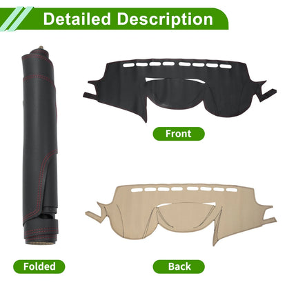 Dashboard Cover Mat for Subaru Outback 2014 (2014) - Black Red