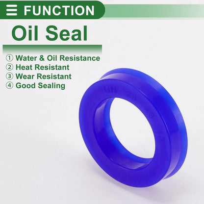 Oil Seal / 28x43x10mm / Seal Ring Rotary Shaft TPU High-Pressure Blue 5Pcs