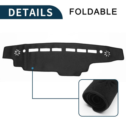Dashboard Cover Mat for Suzuki Every DA17V (2015-2024) Black 1 Set
