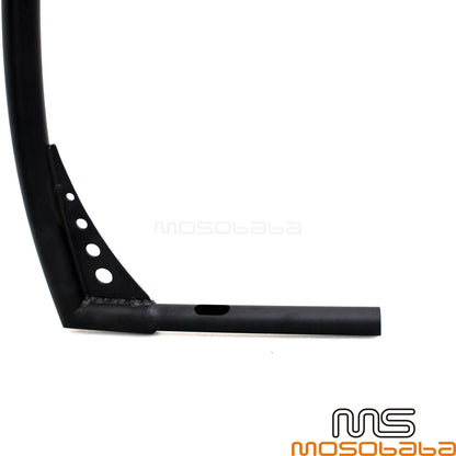 Custom 12" Rise Fat 1-1/4" Ape Hanger Handlebars for Harley FLST FXST XL
