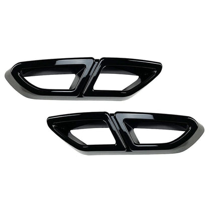 Glossy Black Rear Exhaust Muffler Tail Pipe Cover for VW Passat (2016-2019)