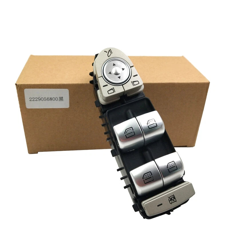 Power Window Switch Black(White Light) for Mercedes W213 E-Class (2016–2023)
