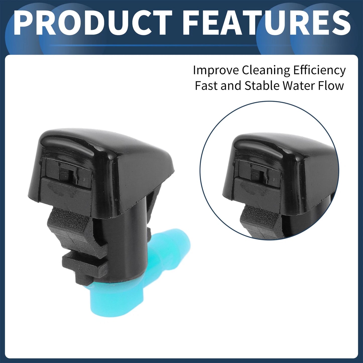 1 Set Front Windshield Washer Nozzles for Chevrolet Traverse
