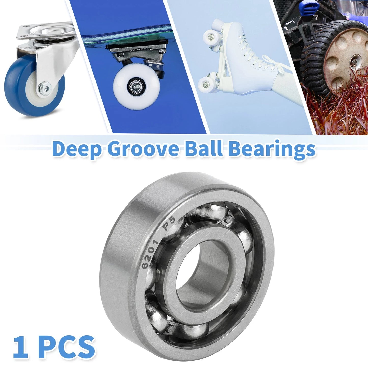 Deep Groove Ball Bearing 12x32x10mm 1 Pc for Scooter Skateboard Wheel