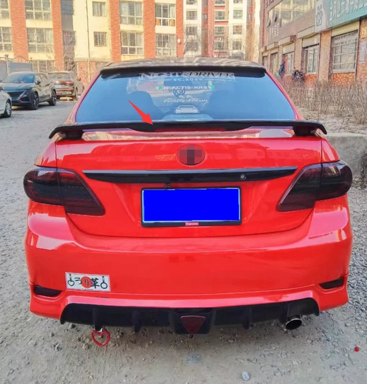Gloss Black Trunk Spoiler Wing for Toyota Corolla 2003-2013 with Brake Light