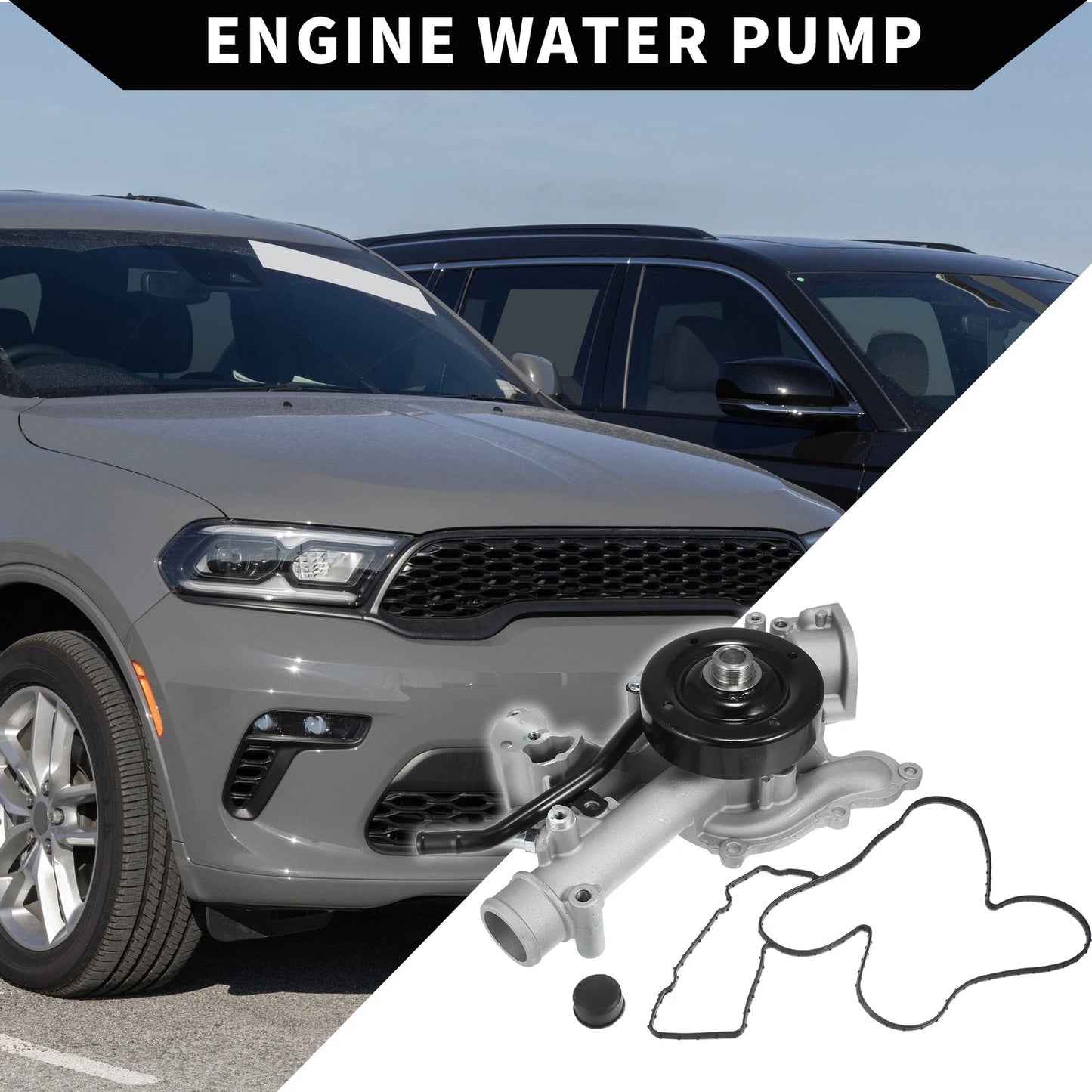 Water Pump for Chrysler Aspen with Rubber Band Kit (2007-2009)