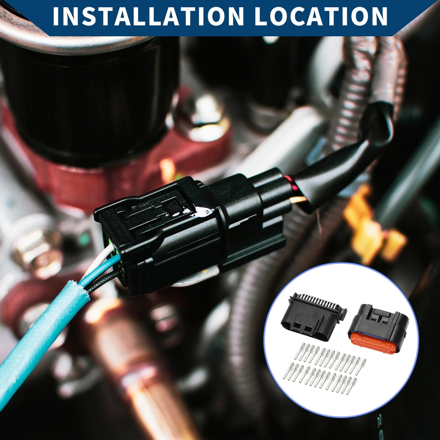 26 Pin ECU Connector Plug Set for Honda