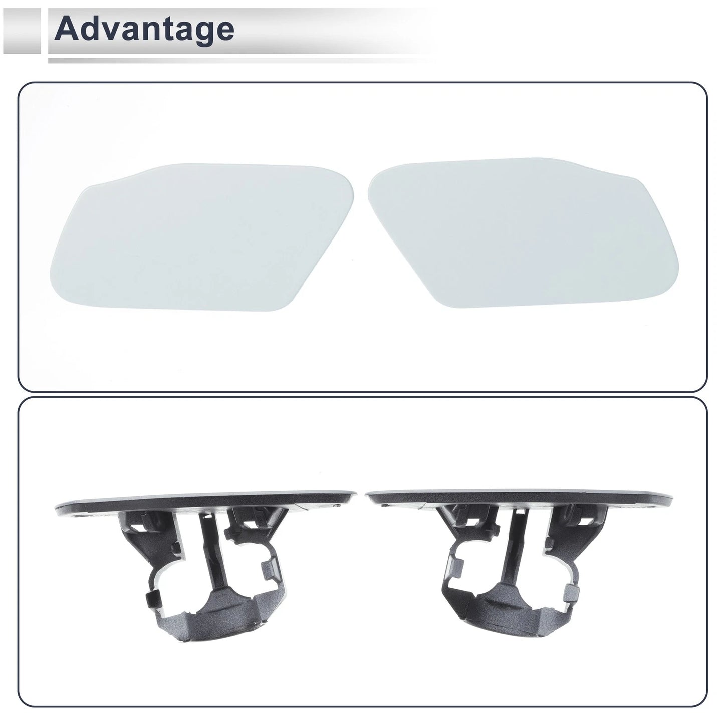 Washer Nozzle Cover Caps for BMW X3 Unpainted
