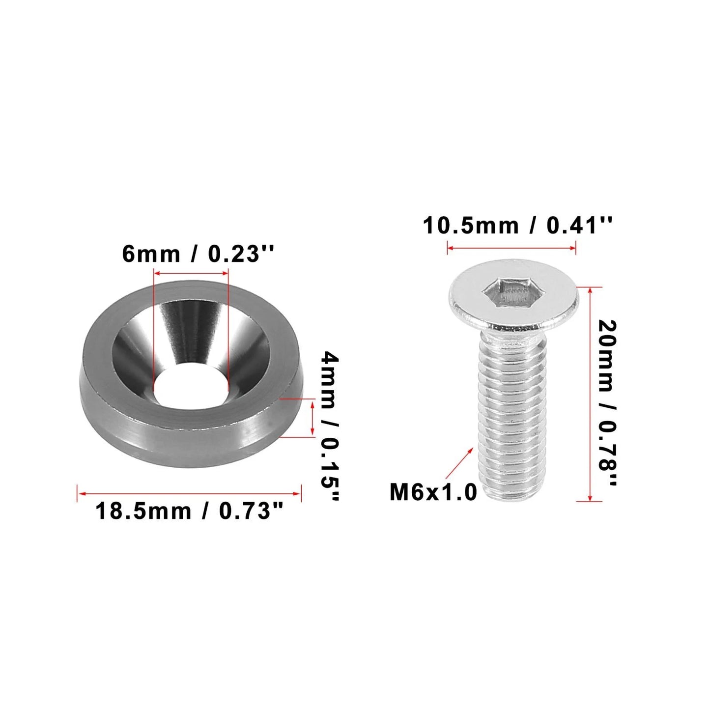 Washer Bolt / 20pcs for Car/Motorcycle