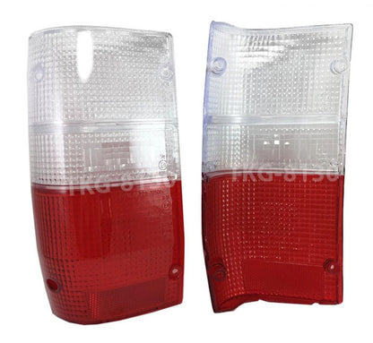 Rear Tail Light Lens Clear/Red for Mitsubishi  L200 Triton (1986-1996)