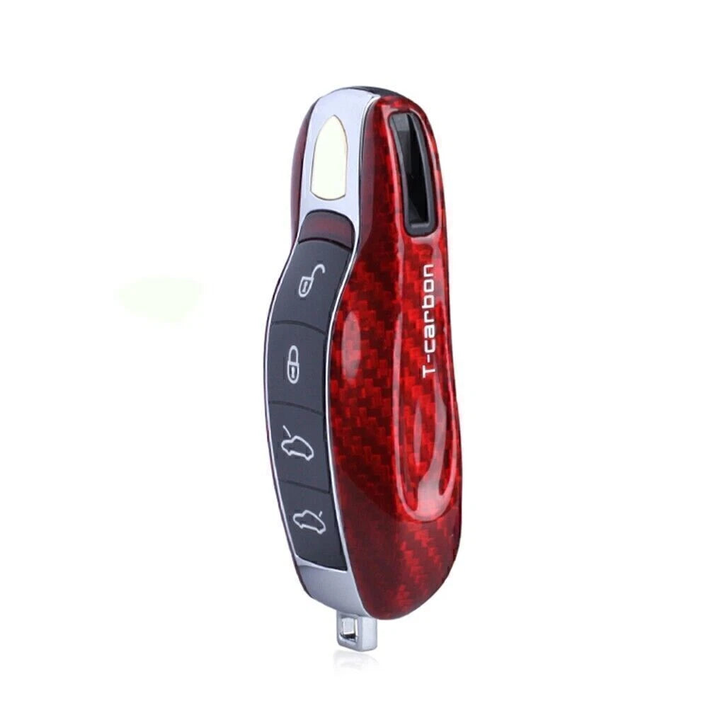 Carbon Fiber Key Case Cover for Porsche KYA